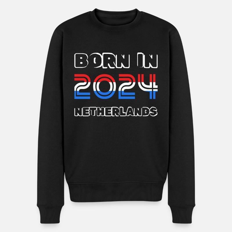 2024 - Männer Premium Bio Pullover - Schwarz