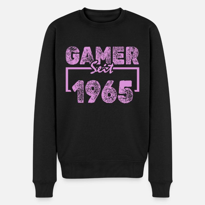 Daddeln 1965 - Männer Premium Bio Pullover - Schwarz