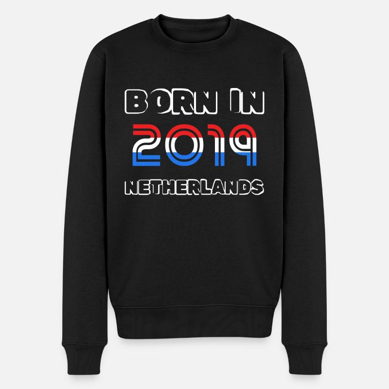 Netherlands 2019 - Männer Premium Bio Pullover - Schwarz