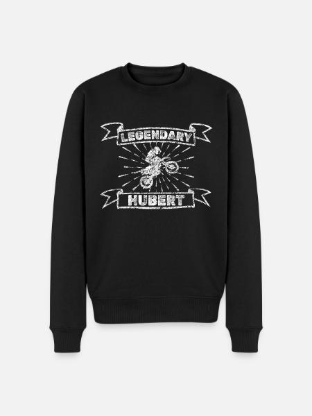 Motorrad Hubert - Männer Premium Bio Pullover - Schwarz