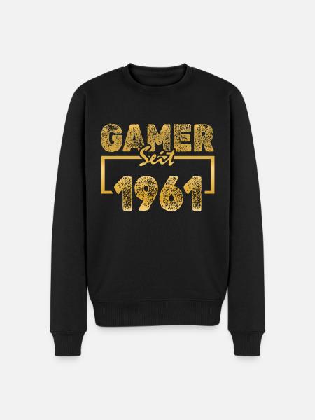 Daddeln 1961 - Männer Premium Bio Pullover - Schwarz