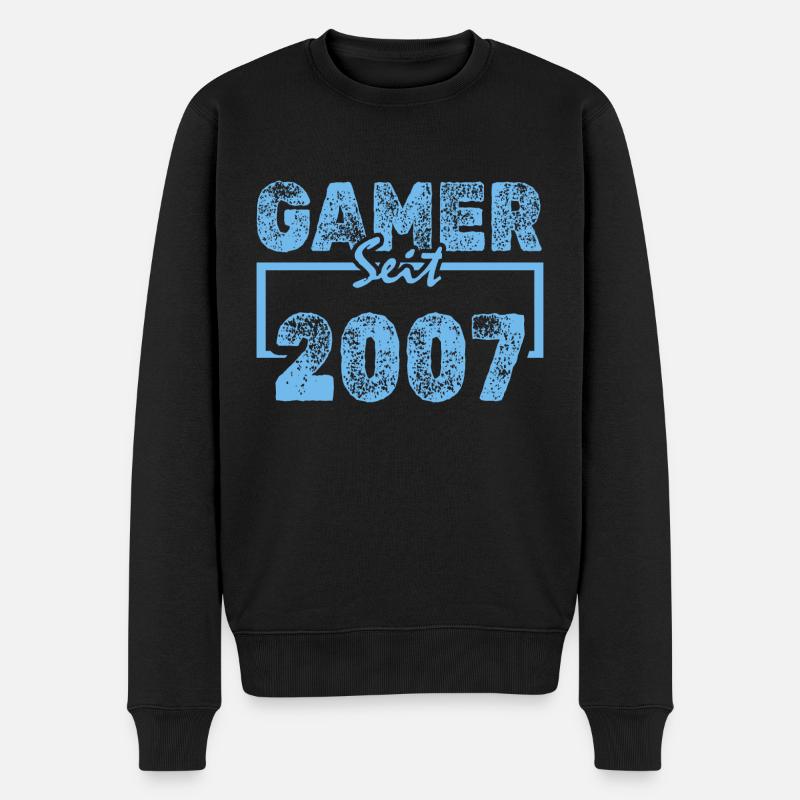2007 - Männer Premium Bio Pullover - Schwarz