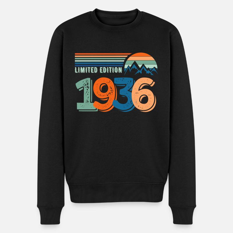 Limitierte Auflage 1936 - Männer Premium Bio Pullover - Schwarz