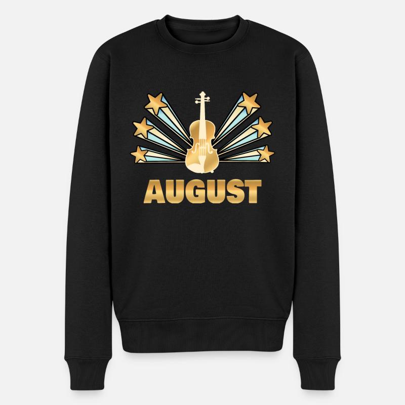 Août - Pull Premium bio Homme - noir