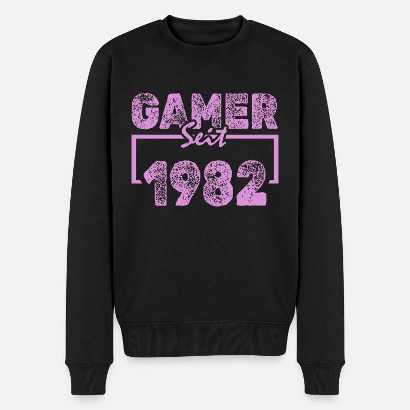 Spielen 1982 - Männer Premium Bio Pullover - Schwarz