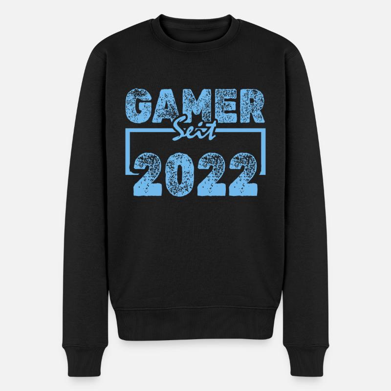 Gamen 2022 - Männer Premium Bio Pullover - Schwarz