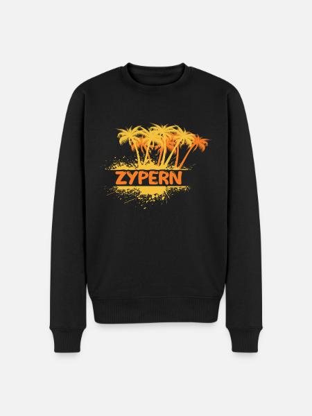 Party Cyprus - Men's Premium Organic Jumper - black