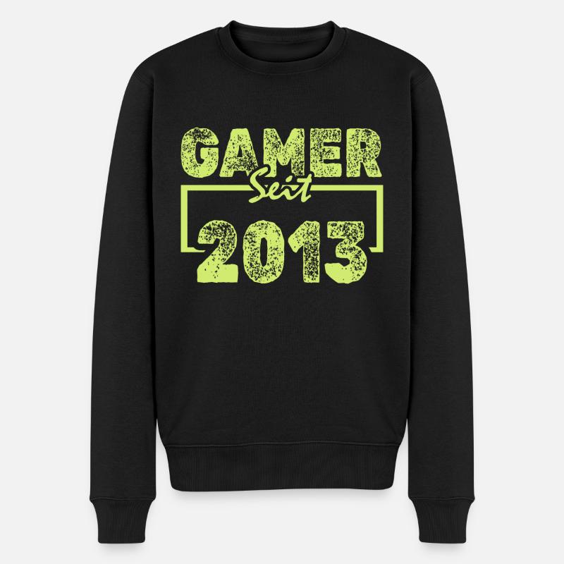 2013 - Männer Premium Bio Pullover - Schwarz