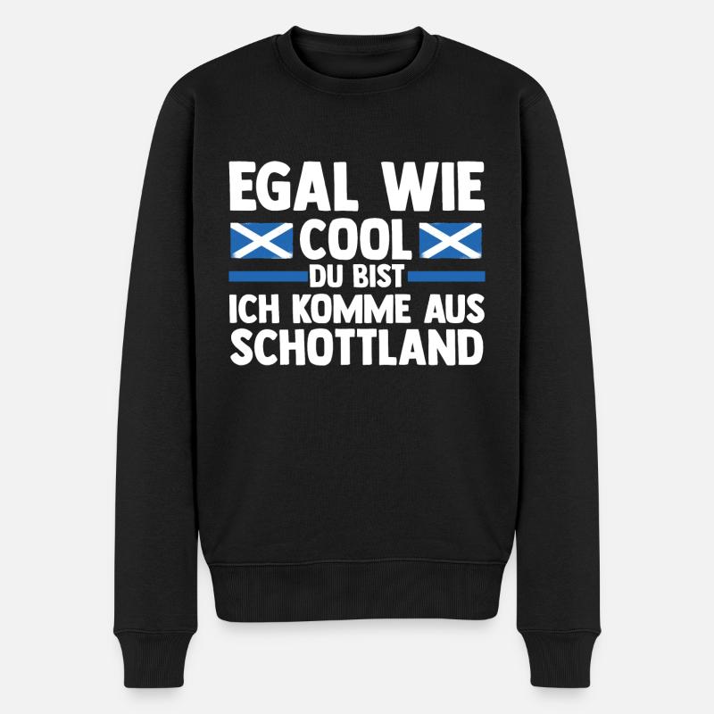 Schotten Schottisch Schottland - Männer Premium Bio Pullover - Schwarz