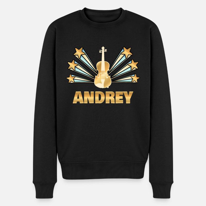 Instrument de musique Andrey - Pull Premium bio Homme - noir