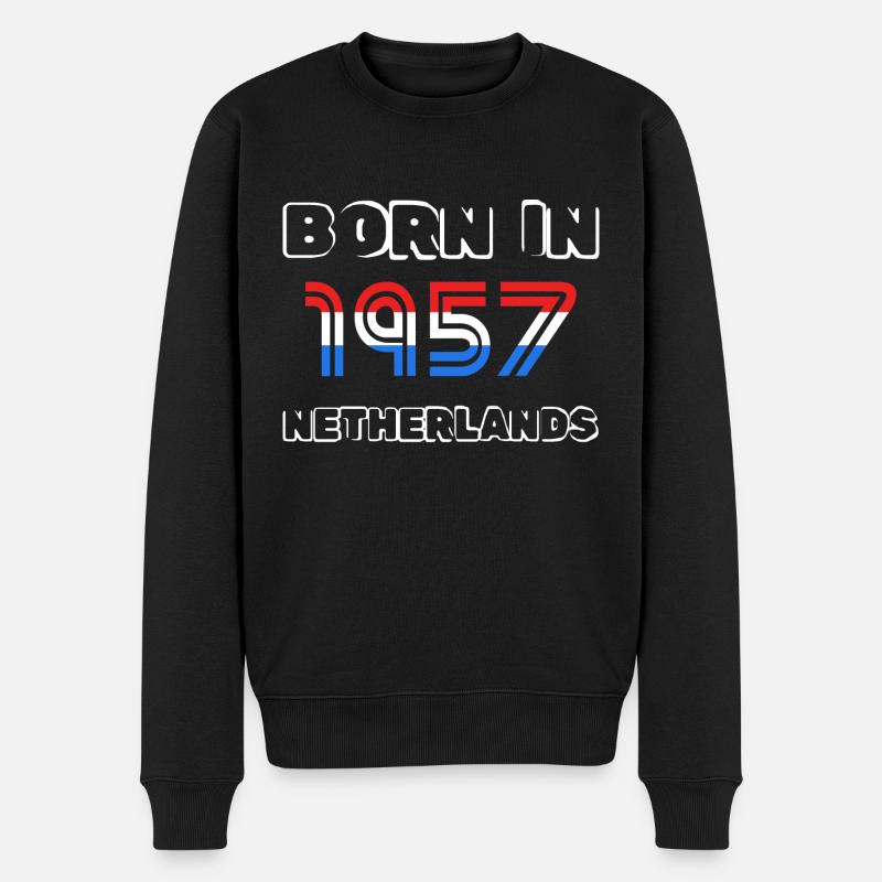 Niederlande 1957 - Männer Premium Bio Pullover - Schwarz