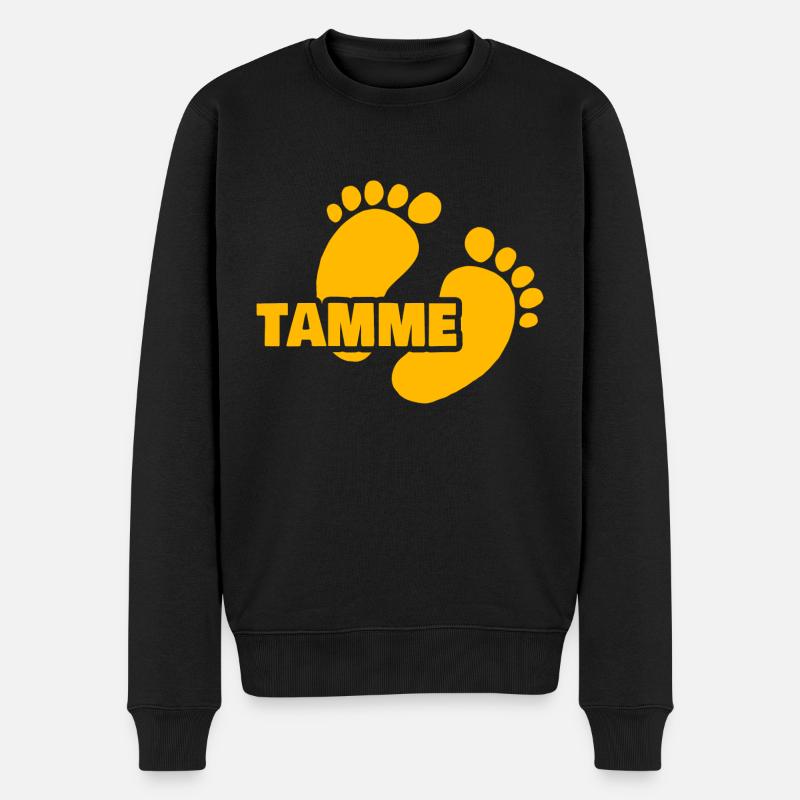 Geburt Tamme - Männer Premium Bio Pullover - Schwarz
