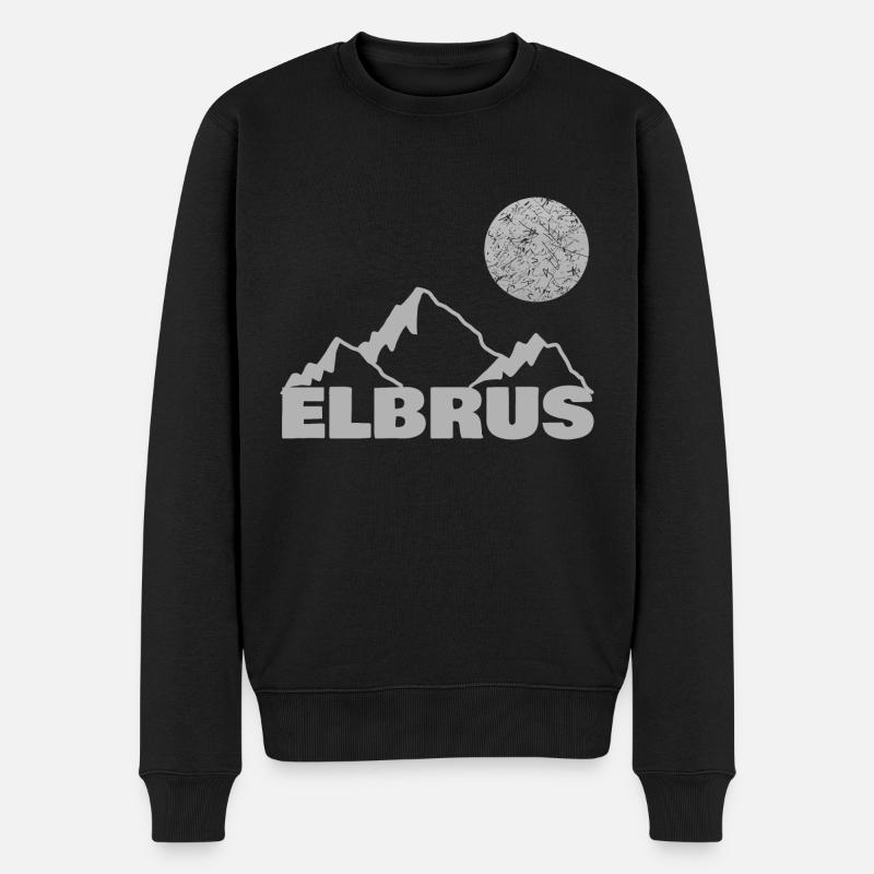 Elbrus - Männer Premium Bio Pullover - Schwarz