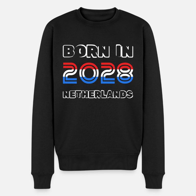 Pays-Bas 2028 - Pull Premium bio Homme - noir