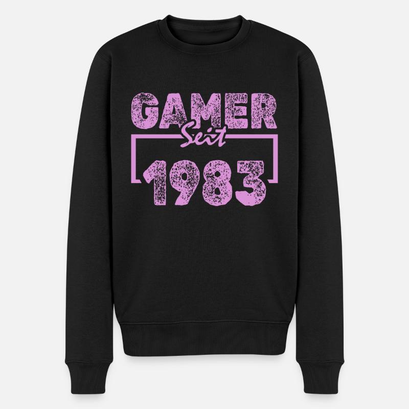 Spielen 1983 - Männer Premium Bio Pullover - Schwarz