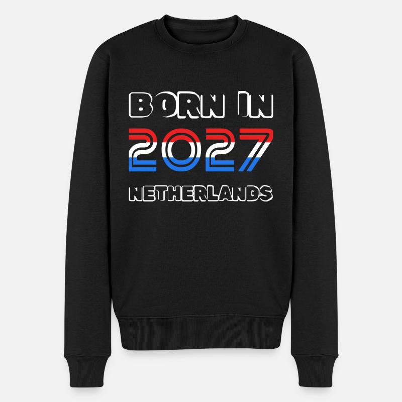 Pays-Bas 2027 - Pull Premium bio Homme - noir