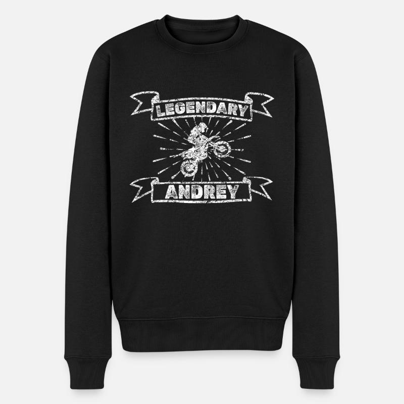 Moto Andrey - Pull Premium bio Homme - noir