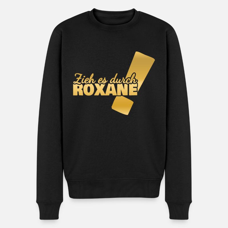 Prénom Roxane - Pull Premium bio Homme - noir