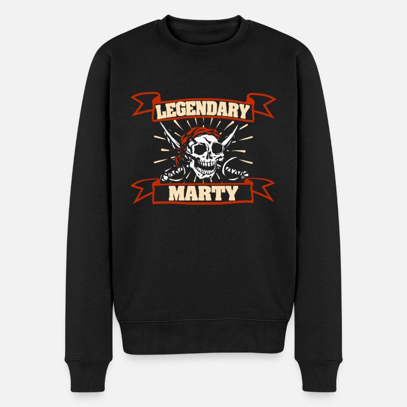 Geschenk für Marty - Männer Premium Bio Pullover - Schwarz