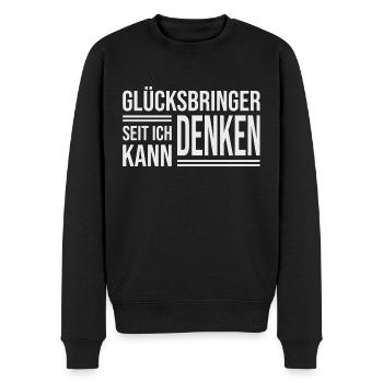 Ramoneur – votre porte-bonheur - Pull Premium bio Homme - noir - Devant - Nico (187cm)