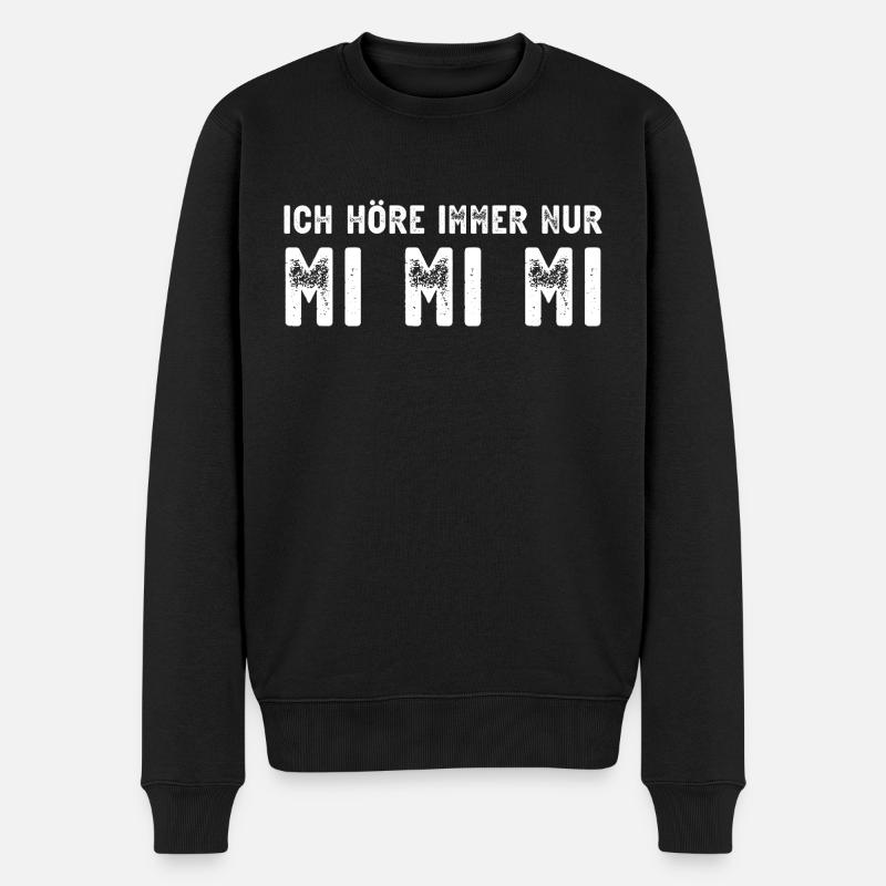 mimimi - Männer Premium Bio Pullover - Schwarz