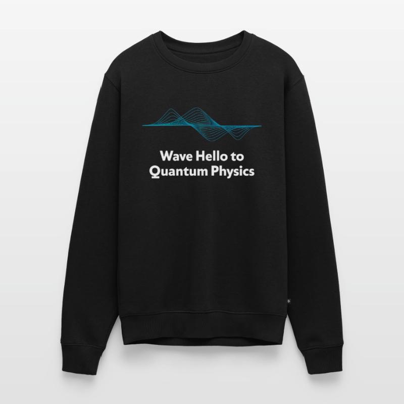 Wave Hello Quantum Physics Design Men's Premium Organic Jumper