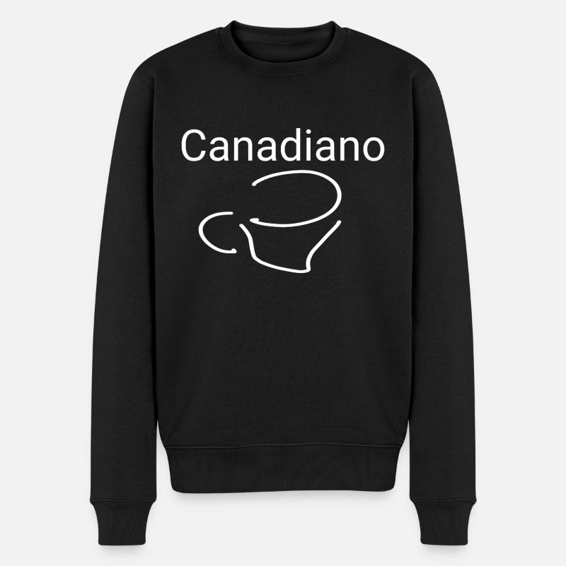 Canadiano - Männer Premium Bio Pullover - Schwarz
