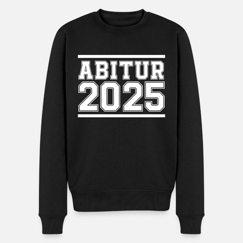 abitur 2025 - Männer Premium Bio Pullover - Schwarz
