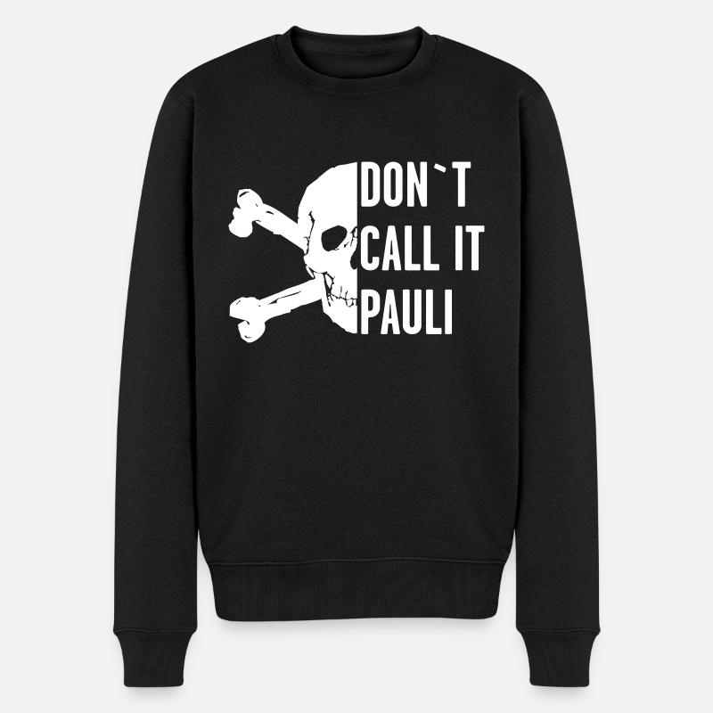 dontcallit pauli - Männer Premium Bio Pullover - Schwarz