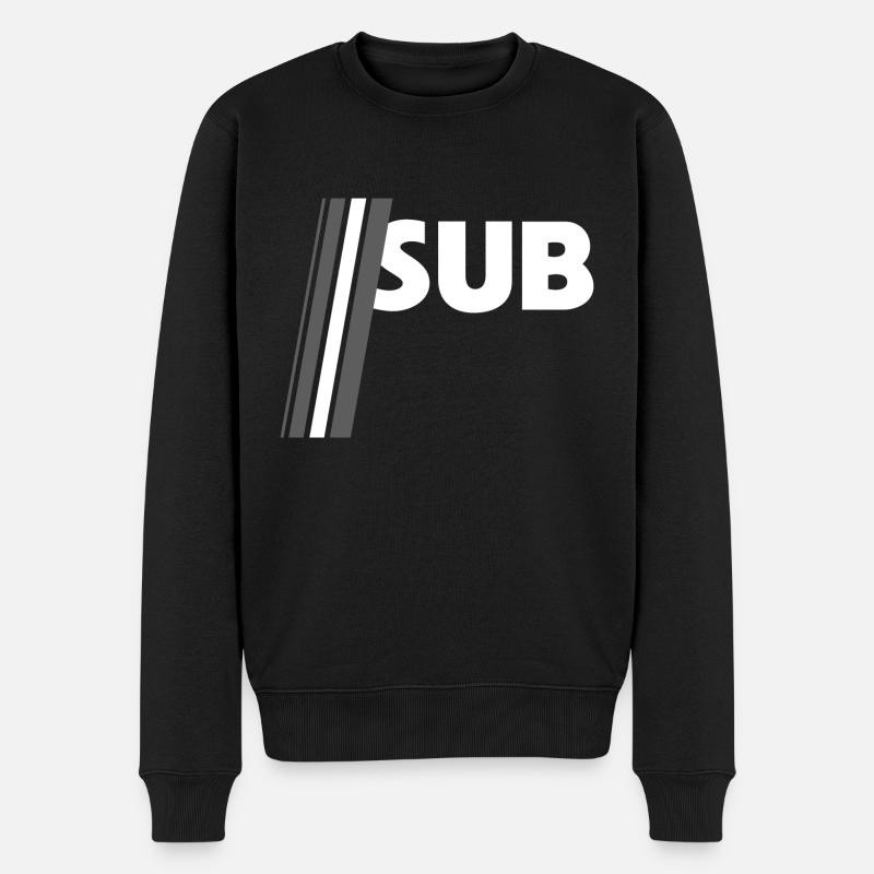 SUB Hankycode Fetisch - Männer Premium Bio Pullover - Schwarz