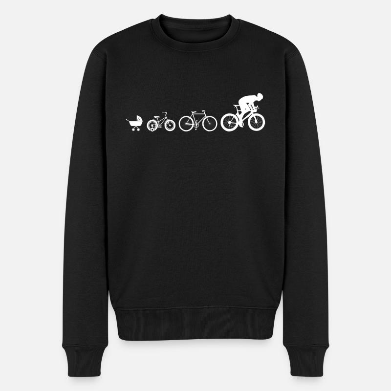 Ciclista Ciclista Ciclista - Maglione ecologico premium da uomo - nero