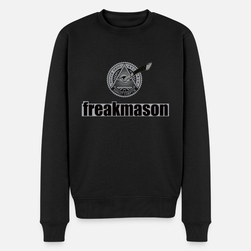 Freakmaurer - Männer Premium Bio Pullover - Schwarz