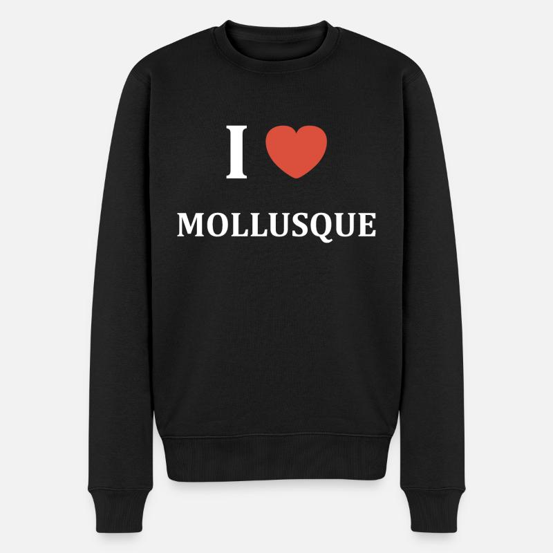 i love mollusque - Pull Premium bio Homme - noir