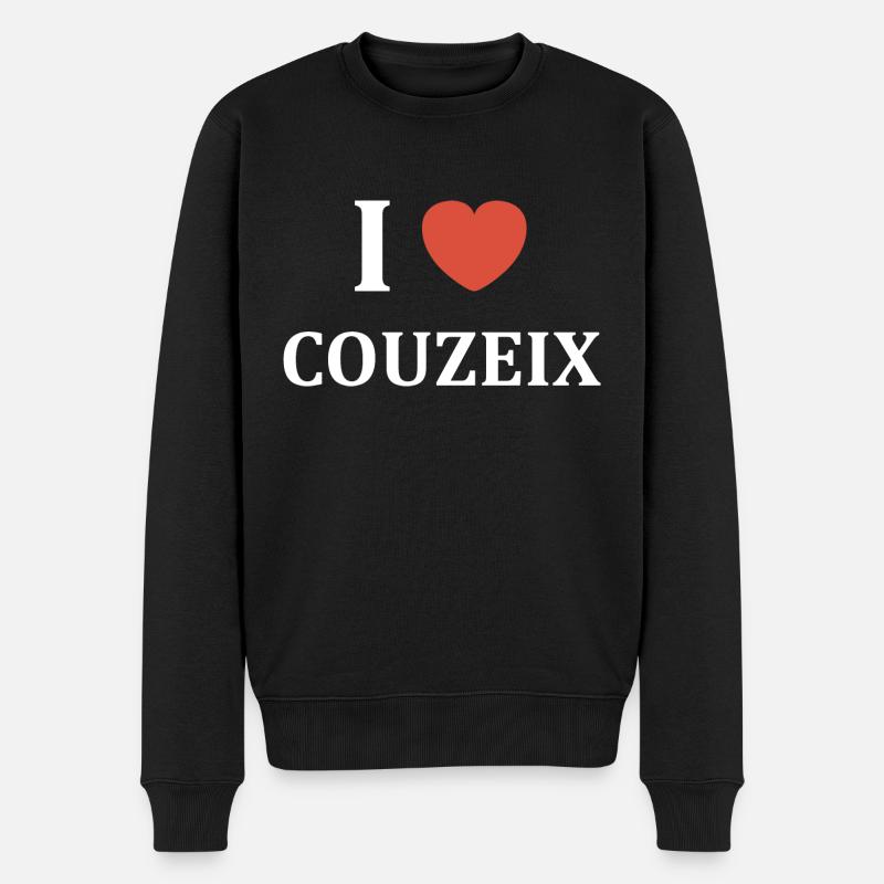 i love couzeix - Pull Premium bio Homme - noir