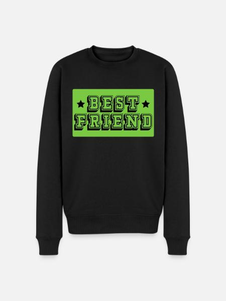 Best friend gruen tshirt - Men's Premium Organic Jumper - black