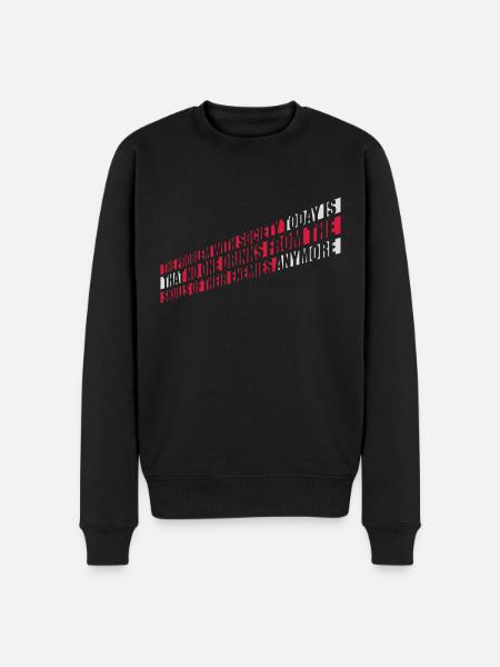 drinks from enemies skulls - Men's Premium Organic Jumper - black