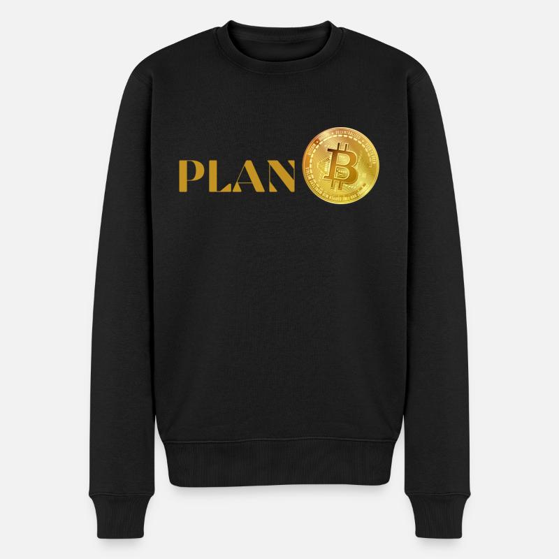 PLAN B - Männer Premium Bio Pullover - Schwarz