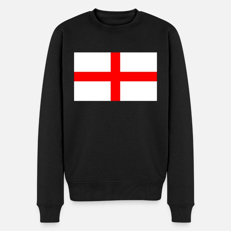 Saint George Drapeau de l’Angleterre - Pull Premium bio Homme - noir