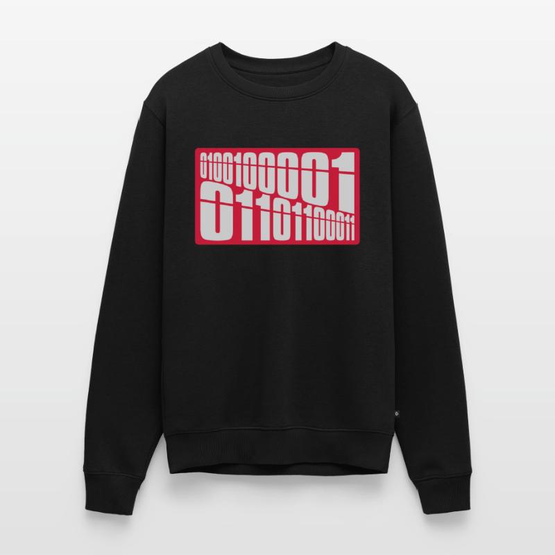 Binary Code Program Language Men's Premium Organic Jumper