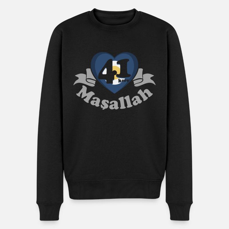 41 Kere maşallah - Männer Premium Bio Pullover - Schwarz
