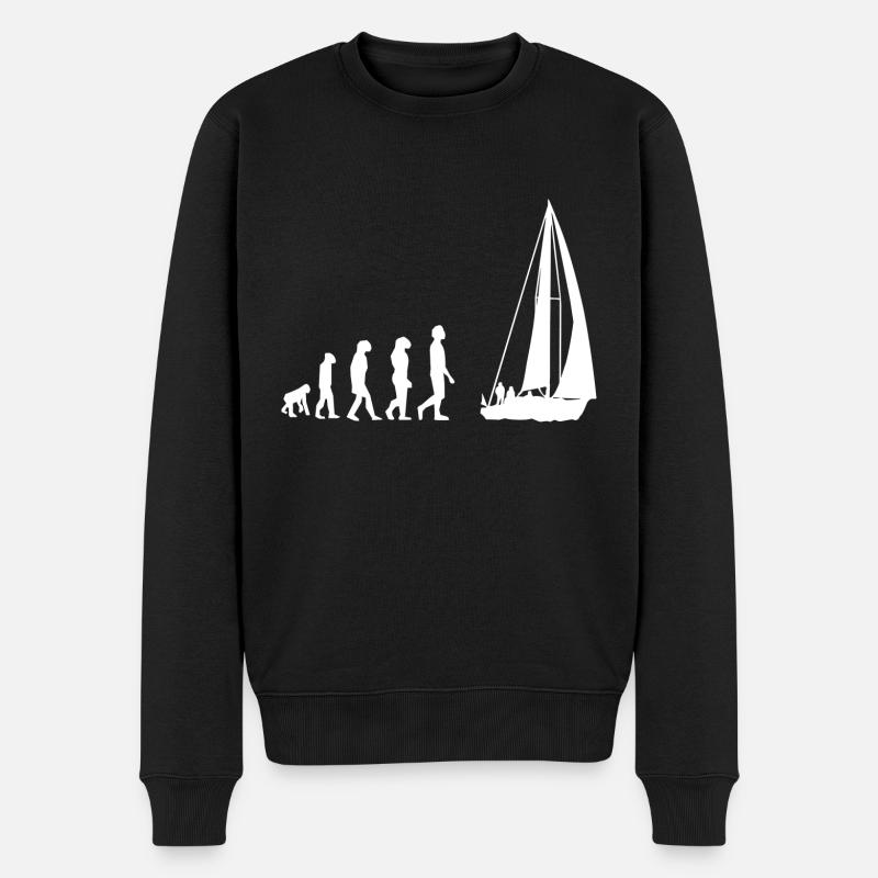 Voilier évolution - Pull Premium bio Homme - noir