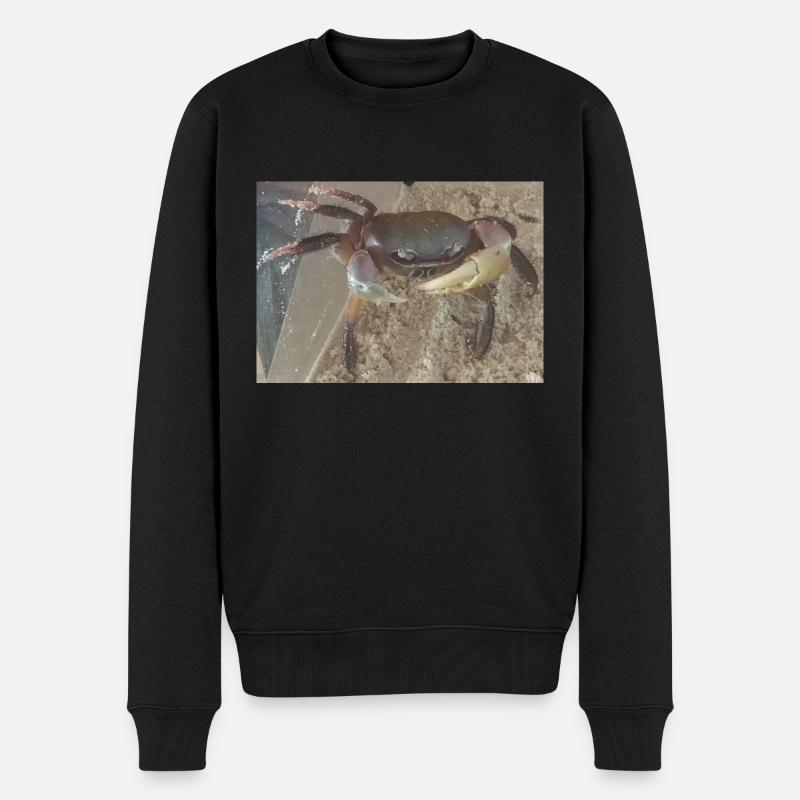 Mr Crab die Krabbe - Männer Premium Bio Pullover - Schwarz