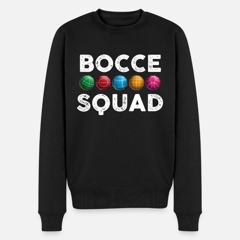 Bocce Squad | Bocce Ball - Men's Premium Organic Jumper - black