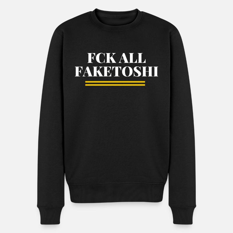 Fck tous les faux - Pull Premium bio Homme - noir