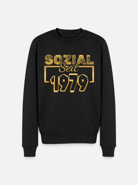 Sozialarbeiter 1979 - Männer Premium Bio Pullover - Schwarz