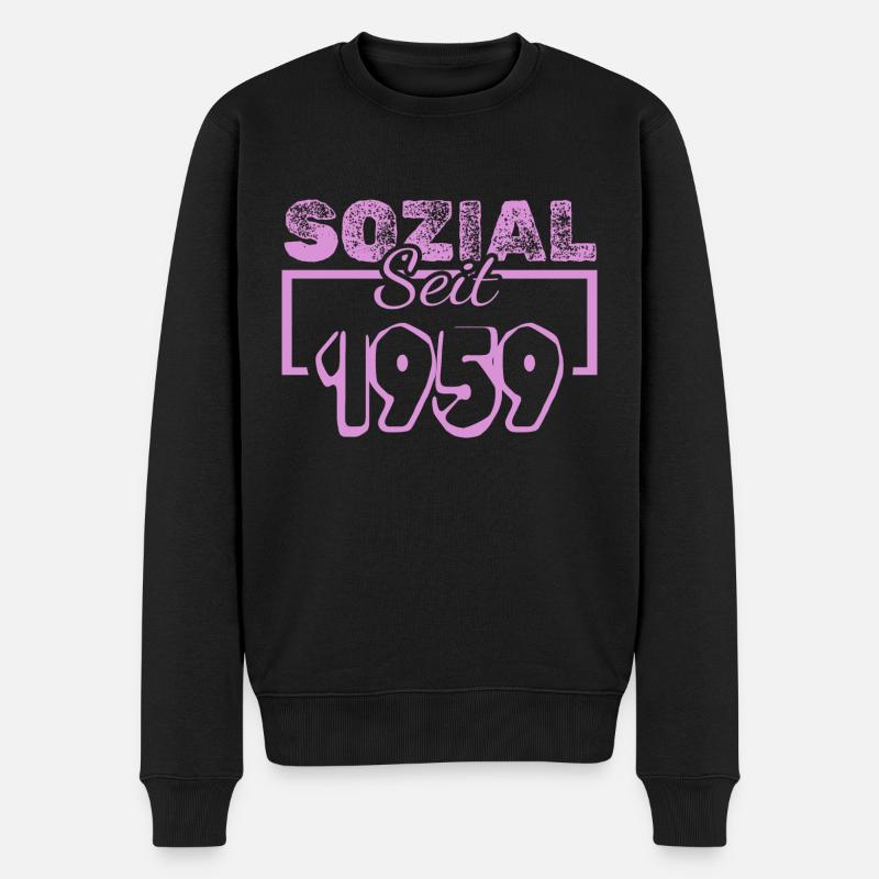 seit 1959 - Männer Premium Bio Pullover - Schwarz