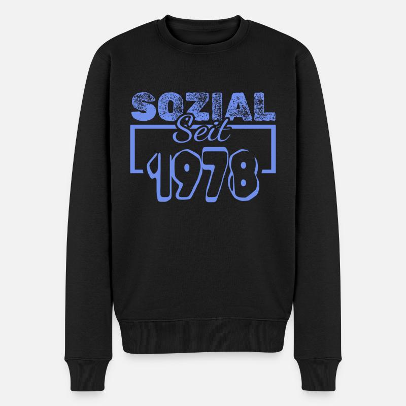 1978 - Männer Premium Bio Pullover - Schwarz