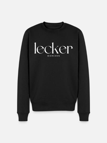 Lecker Bierchen - Männer Premium Bio Pullover - Schwarz