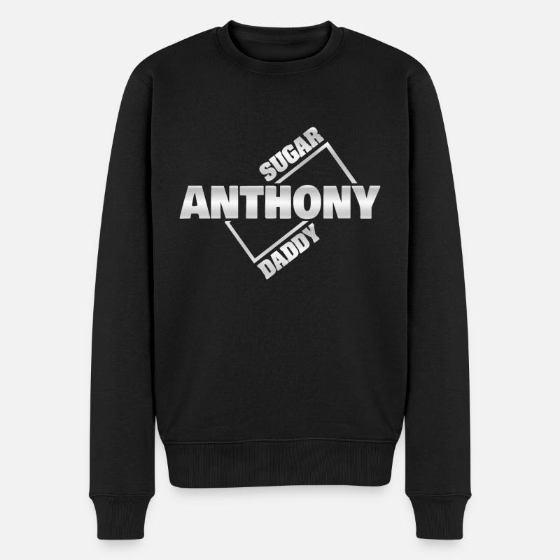 Anthony als Sugardaddy - Männer Premium Bio Pullover - Schwarz