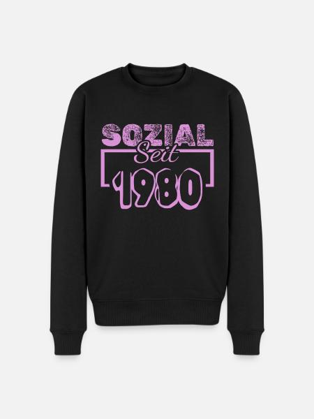 since 1980 - Men's Premium Organic Jumper - black